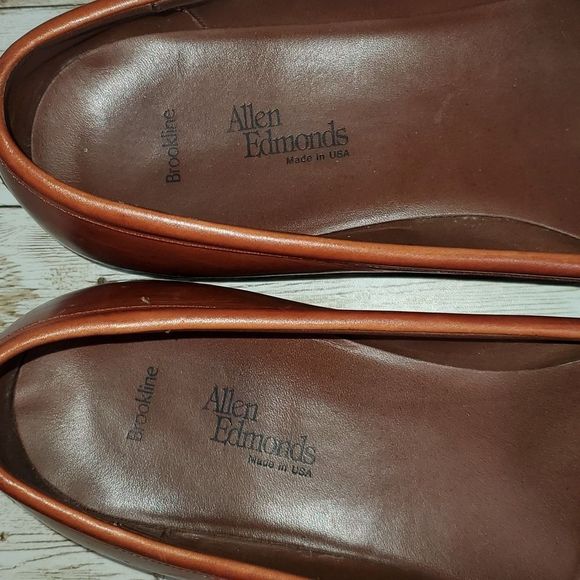Allen Edmonds Women's Brookline Loafers Cognac Brown Size 10B Ladies Loafers - Picture 6 of 9